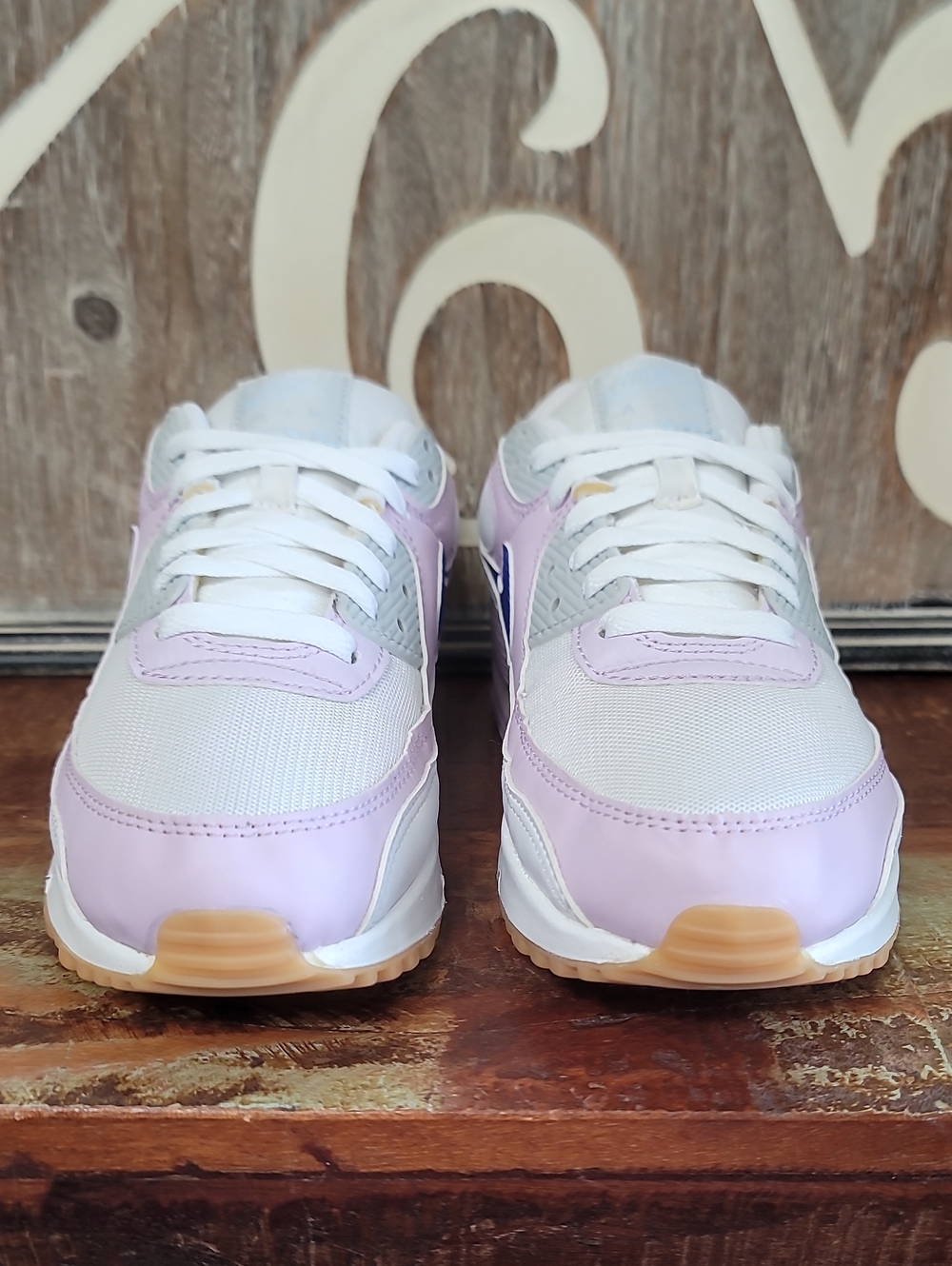 🔥 Nike Wmns Air Max 90 'White Doll' "Light Pink/platinum/Gum" Wmns 8 Good Cond - Picture 5 of 16